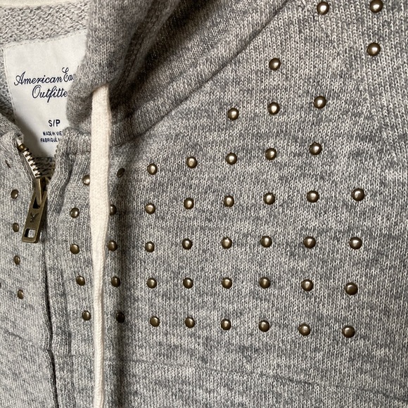American Eagle Studded Zip Up Hoodie - Picture 4 of 6